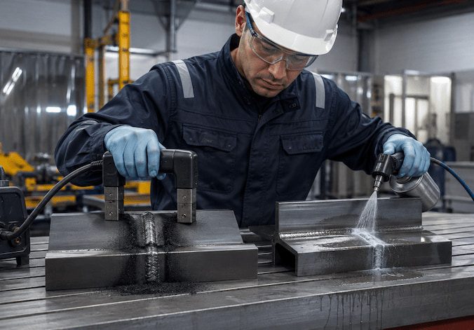 Ensaio por partículas magnéticas via seca ou úmida: qual contratar?