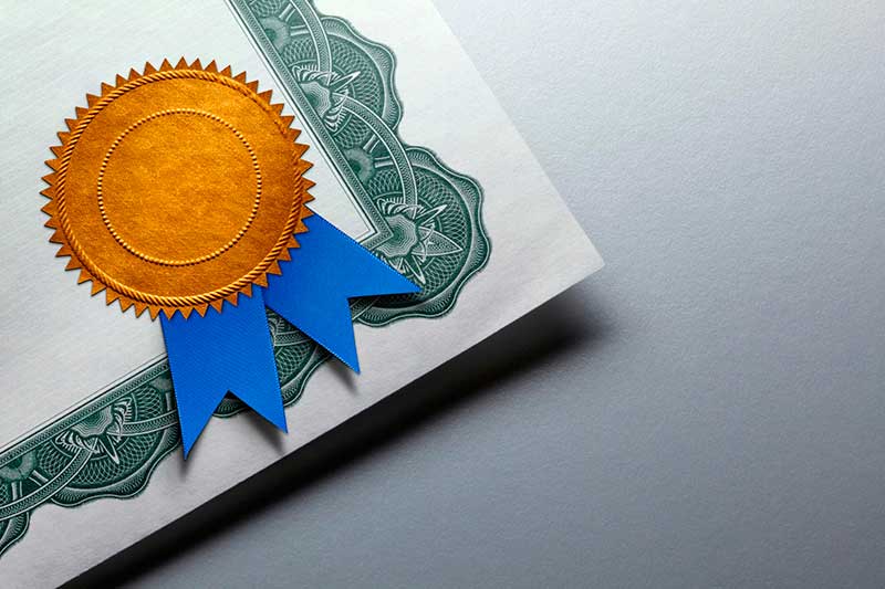 Nossas Certificações